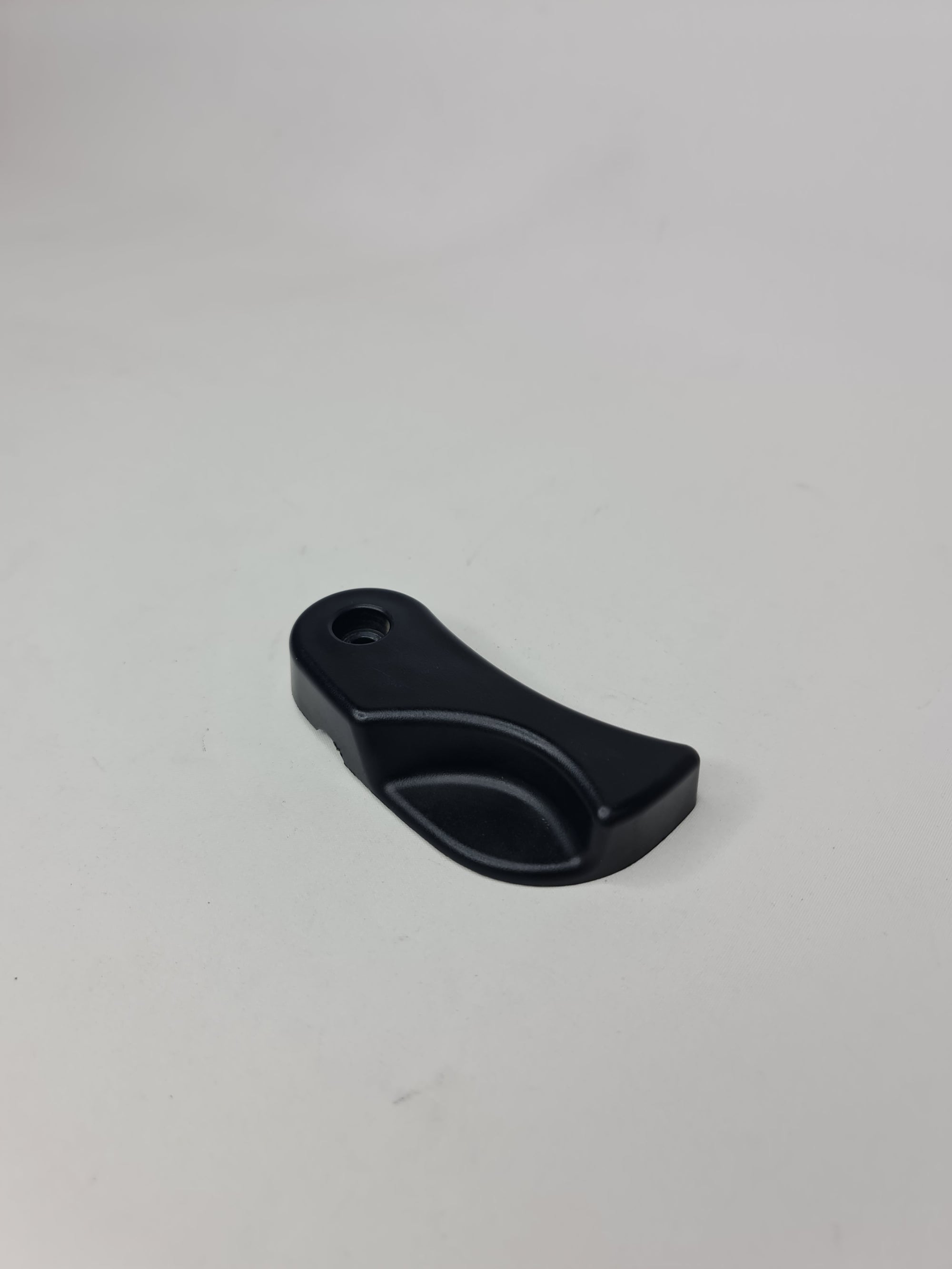 Original BMW X1 F48 engine hood mechanism lever, part 51237309608, showing the metal lever with mounting points and connecting components.