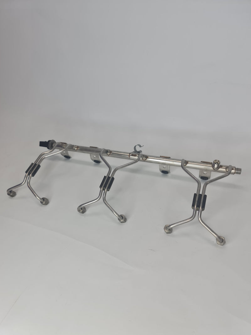 BMW high-pressure rail for 2010-2019 models, part number 13-53-7-649-710, shown in the image.