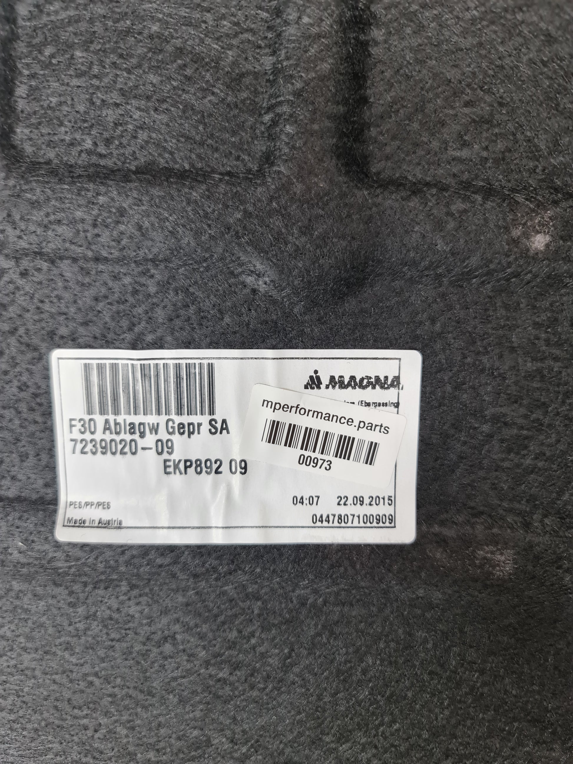 BMW 3 4 Series F30 F32 F80 M3 Boot Trunk Luggage Compartment Trim Panel Cover 51477239020 - MPerformance.parts