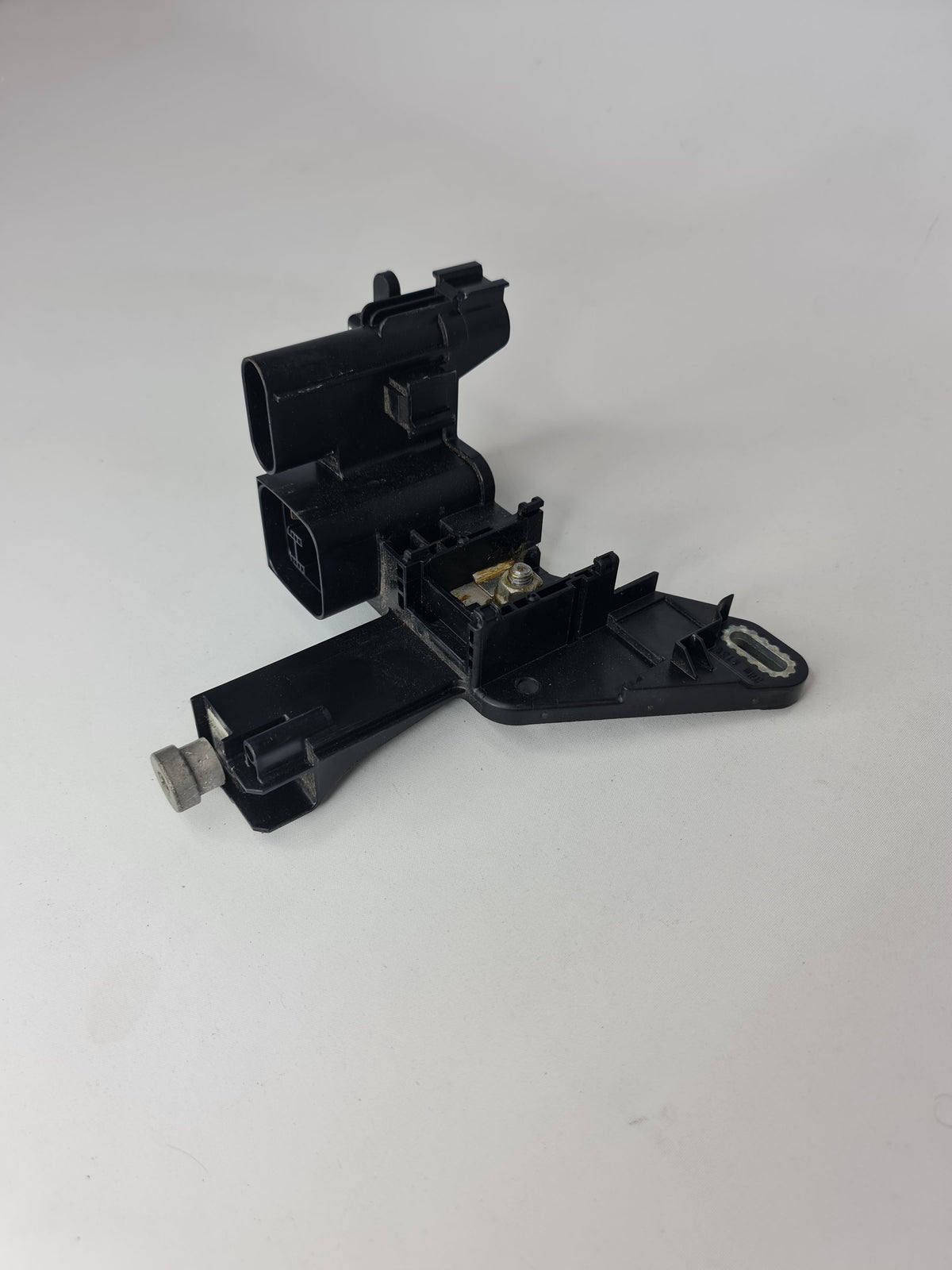 BMW M3 F80 2018 positive battery terminal junction box, automotive part with terminal connection points and wiring.