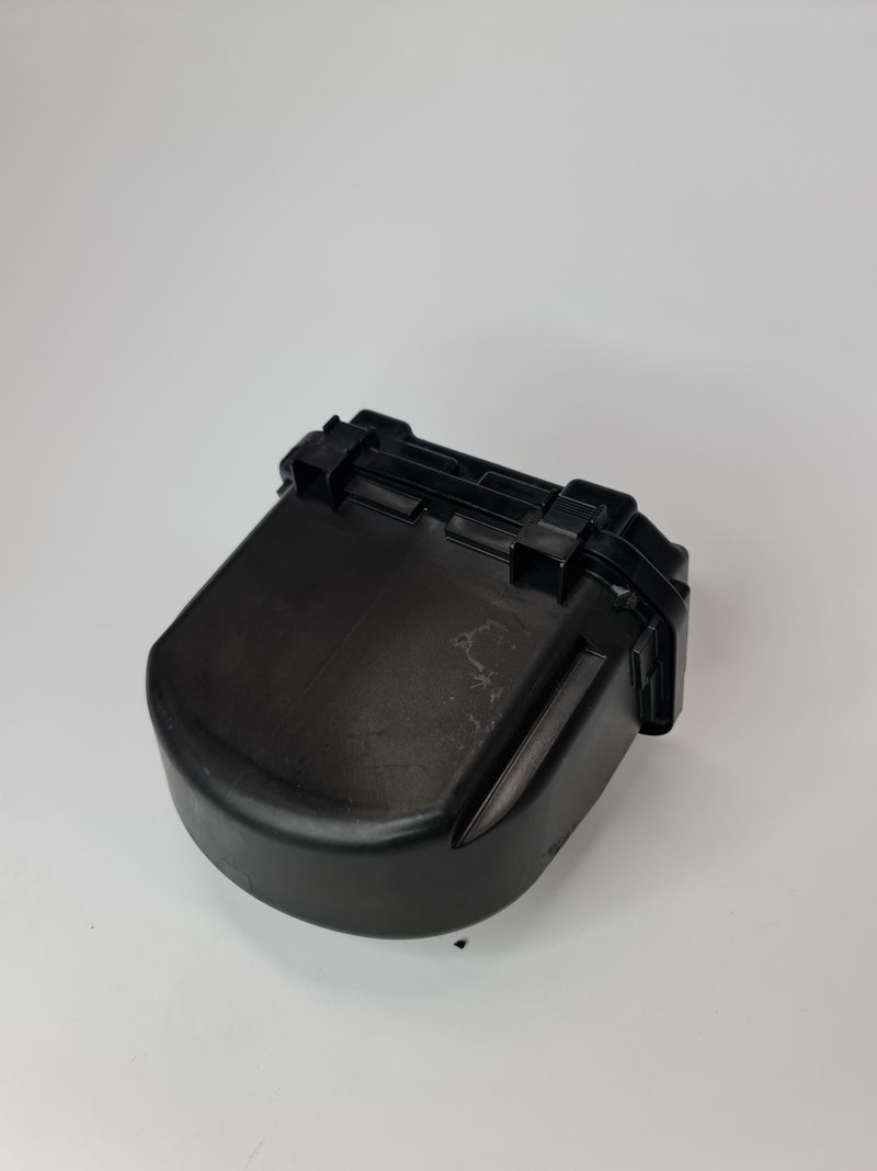 BMW 1 Series F21 M135 power distribution fuse box, black plastic with multiple fuse slots and electrical connectors.