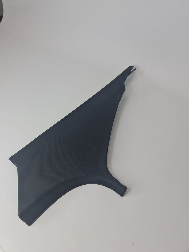 BMW 3 Series F30 2012 rear right C-pillar cover trim, OEM, black plastic, fits 2.0L 135kW engine models.