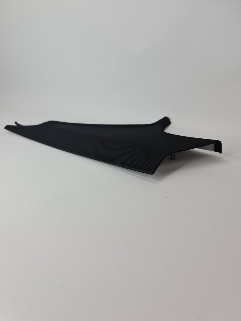 BMW 3 Series F30 2012 rear right upper black C-pillar cover panel trim with part number 51437221004.